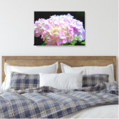 Morning Whisper-paarse Hydrangea Canvas Afdruk (Insitu (Slaapkamer))