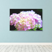 Morning Whisper-paarse Hydrangea Canvas Afdruk (Insitu (Houten vloer))
