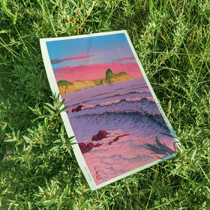 Morning-Zee-at-Shiribeshi-by-Kawase-Hasui Poster