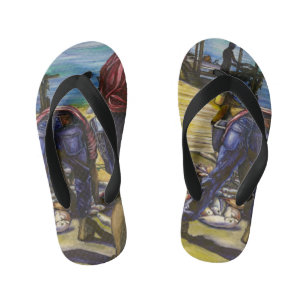 Morning's Catch, Harbour Island, Bahamas Kinder Teenslippers