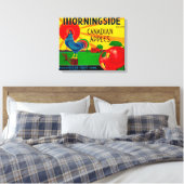 Morningside Apple LabelCanada Canvas Afdruk (Insitu (Slaapkamer))