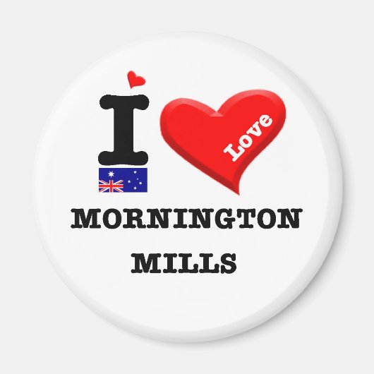 MORNINGTON MILLS - I Love Magneet (Voorkant)