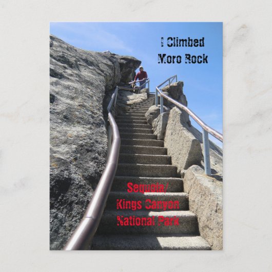 Moro Rock Sequoia National Park Briefkaart (Voorkant)