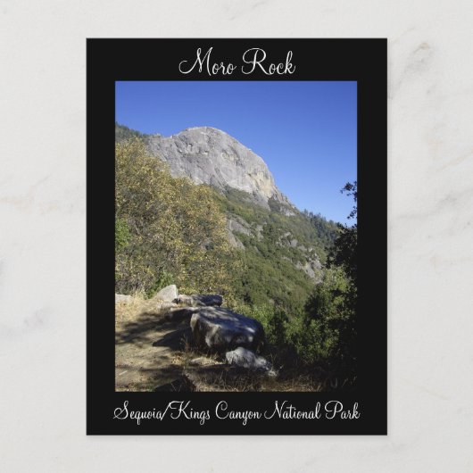 Moro Rock Sequoia National Park Briefkaart (Voorkant)