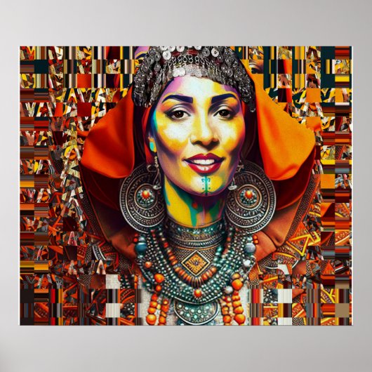Moroccan Amazigh Beauty Poster (Voorkant)