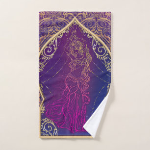 Moroccan Arabian de danse du ventre glamour violet