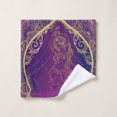 Moroccan Arabian de danse du ventre glamour violet (Gant de toilette)