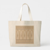 Moroccan Arches Architecture Elegant Tote Bag (Dos)