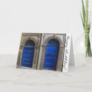 Moroccan Doors Happy Birthday Card Kaart