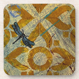 Moroccan Dragonfly Hard plastic onderzetter