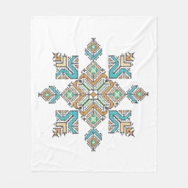 Moroccan Embroidery Star Fleece Deken
