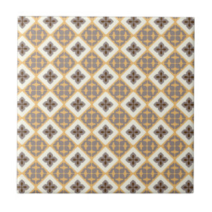 Moroccan Floral Tile Pattern Abriot Mauve Tegeltje
