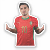 Moroccan Football Player Stickers (Recto)