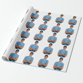 Moroccan Football Player Stickers Cadeaupapier