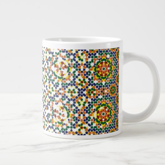 Moroccan Geometric Pattern Extra Grote Beker (Rechts)
