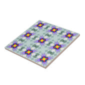 moroccan geometrische tegel met meerdere kleuren tegeltje (Zijkant)
