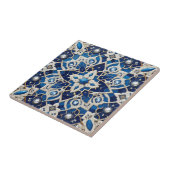 Moroccan Mediterranean Faux Diamond Tile Pattern Tegeltje (Zijkant)