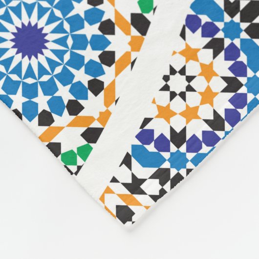 Moroccan Pattern Fleece Blanket (Hoek)