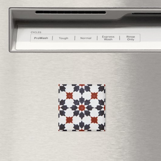 Moroccan Star Shape Tegel Pattern Magneet (Insitu (Vaatwasser))