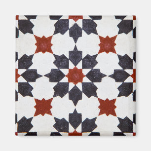 Moroccan Star Shape Tegel Pattern Magneet