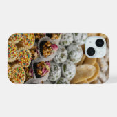 Moroccan Sweets Dessert Pattern iPhone Case  15 Hoesje (Achterkant horizontaal)