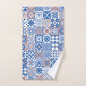 Moroccan tile bleu (Serviette à main)