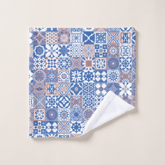 Moroccan tile bleu (Gant de toilette)