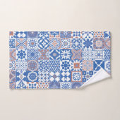 Moroccan tile bleu (Serviette à main)