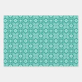 Moroccan Tile, Blue, Fuchsia Pink, Turquoise  Inpakpapier Vel (Voorkant 3)