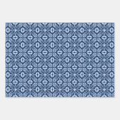 Moroccan Tile, Blue, Fuchsia Pink, Turquoise  Inpakpapier Vel (Voorkant)