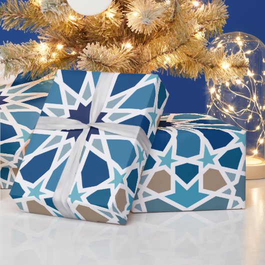 Moroccan Tile Pattern Cadeaupapier (Feestdagen)