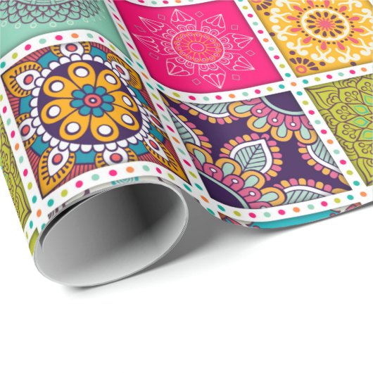 Moroccan Tile Pattern Cadeaupapier (Rol Hoek)