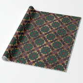 Moroccan Tile Pattern Cadeaupapier (Uitgerold)