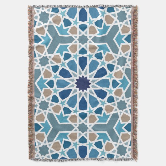 Moroccan Tile Pattern Deken (Voorkant Verticaal)