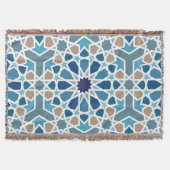Moroccan Tile Pattern Deken (Voorkant)