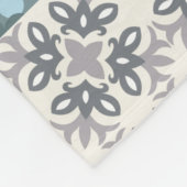 Moroccan Tile Pattern Fleece Deken (Hoek)