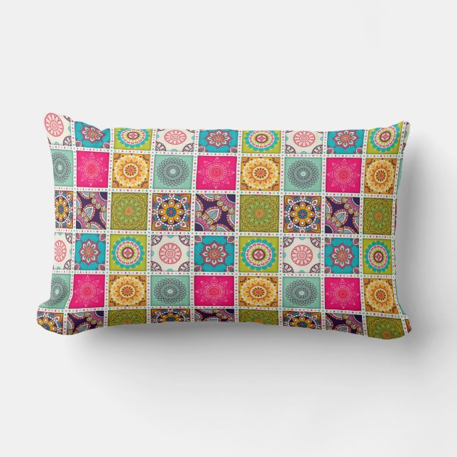 Moroccan Tile Pattern Kussen (Voorkant)