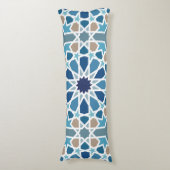 Moroccan Tile Pattern Lichaamskussen (Voorkant Verticaal)