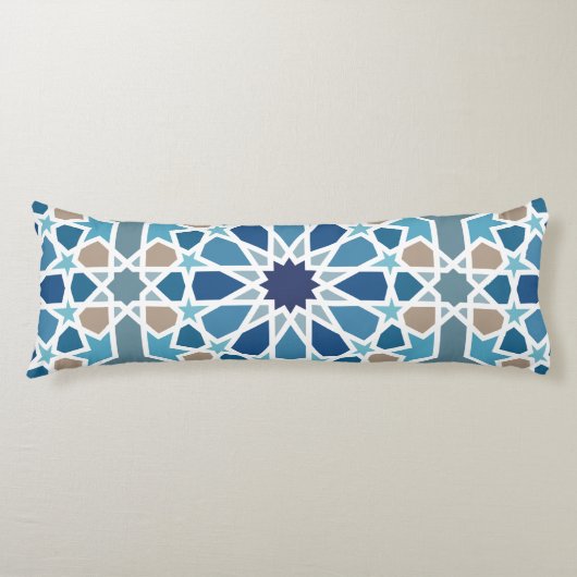 Moroccan Tile Pattern Lichaamskussen (Voorkant)