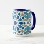 Moroccan Tile Pattern Mok (Voorkant rechts)