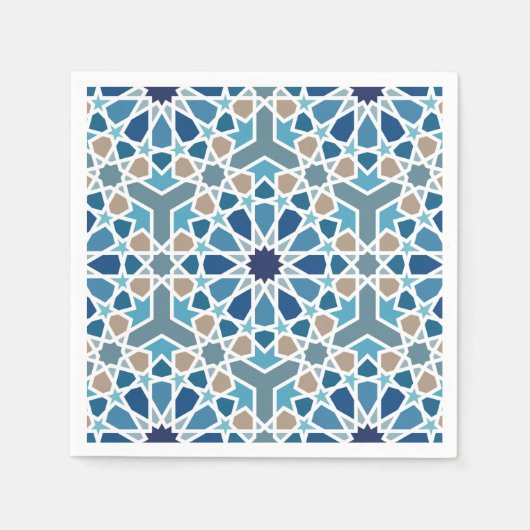 Moroccan Tile Pattern Servet (Voorkant)