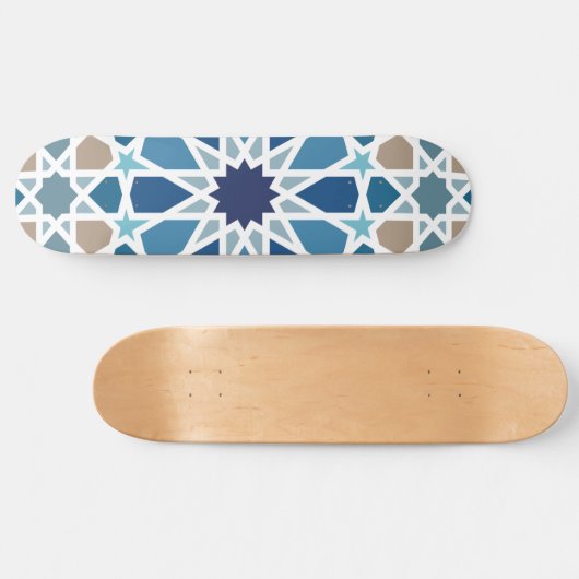 Moroccan Tile Pattern Skateboard (Horizontaal)