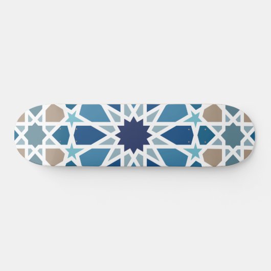 Moroccan Tile Pattern Skateboard (Horizontaal)