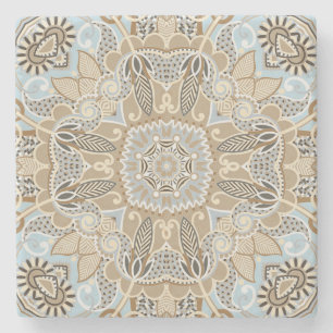 Moroccan Tile Pattern Stenen Onderzetter