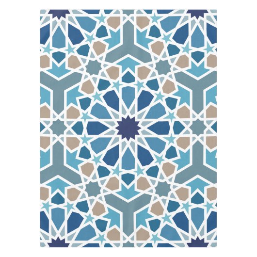 Moroccan Tile Pattern Tafelkleed (Voorkant)