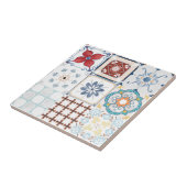 Moroccan Tile Pattern Tegeltje (Zijkant)