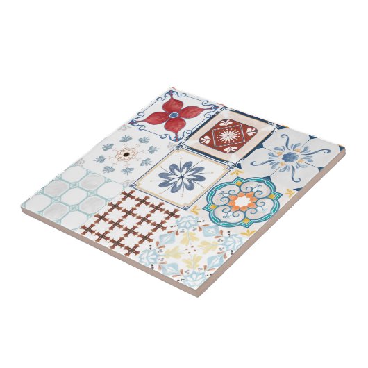 Moroccan Tile Pattern Tegeltje (Zijkant)