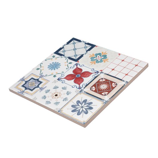 Moroccan Tile Pattern  Tegeltje (Zijkant)