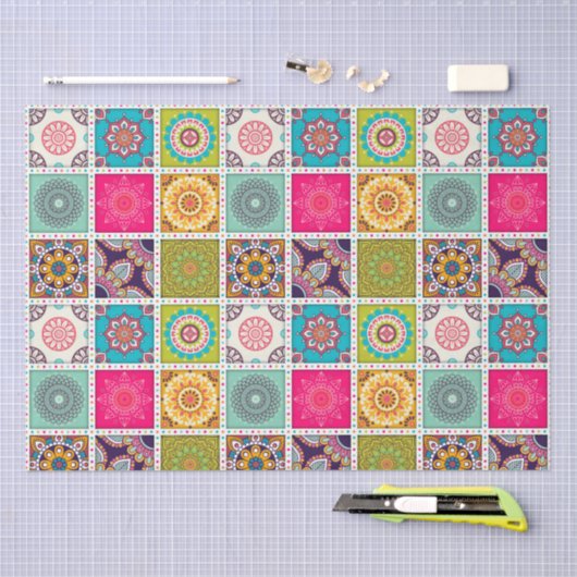 Moroccan Tile Pattern Tissuepapier (Craft)