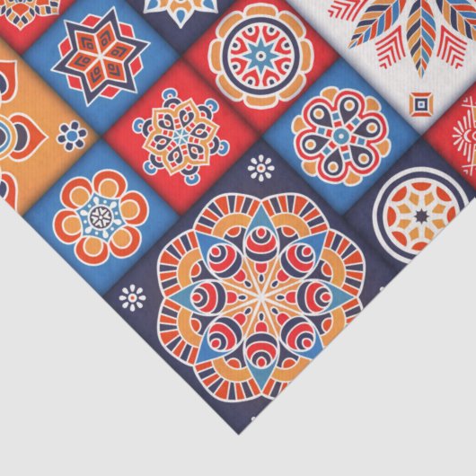 Moroccan Tile Pattern Tissuepapier (Detail)
